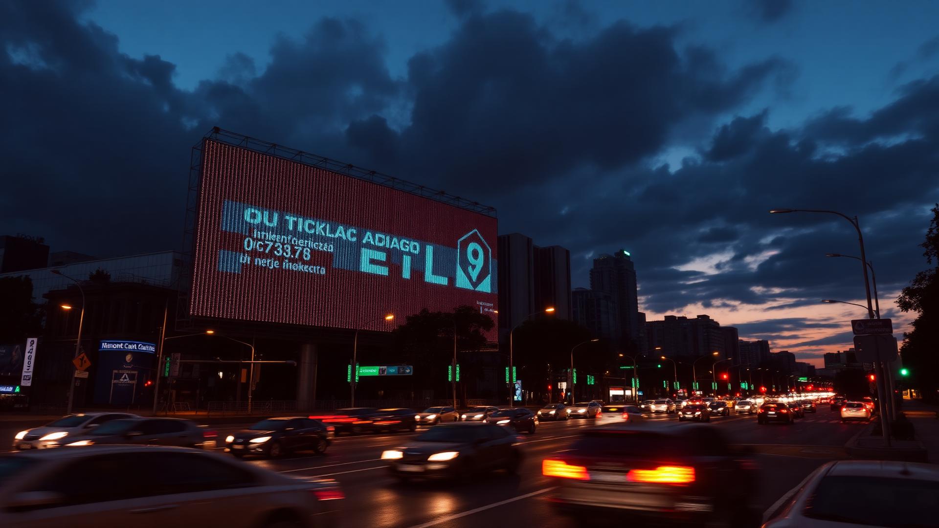 Pantalla LED digital en las vías de Bogotá